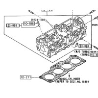 1989-1992 2.2 Liter 4 cylinder head gasket oem