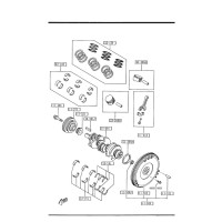 Engine Crankshaft Pulley Bolt Part Number: KL0111406 Supersession(s): KL01-11-406;
