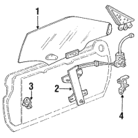 1st gen Ford Probe Latch LH Door 