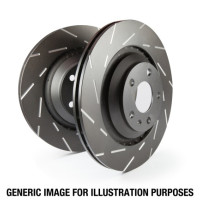 EBC Racing 2nd gen Slotted Brake Rotors Front EBC Racing 2nd gen Slotted Brake Rotors Front