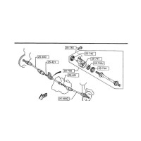 1993-1997 Ford Probe   2.5 V6  5 speed intermediate shaft used